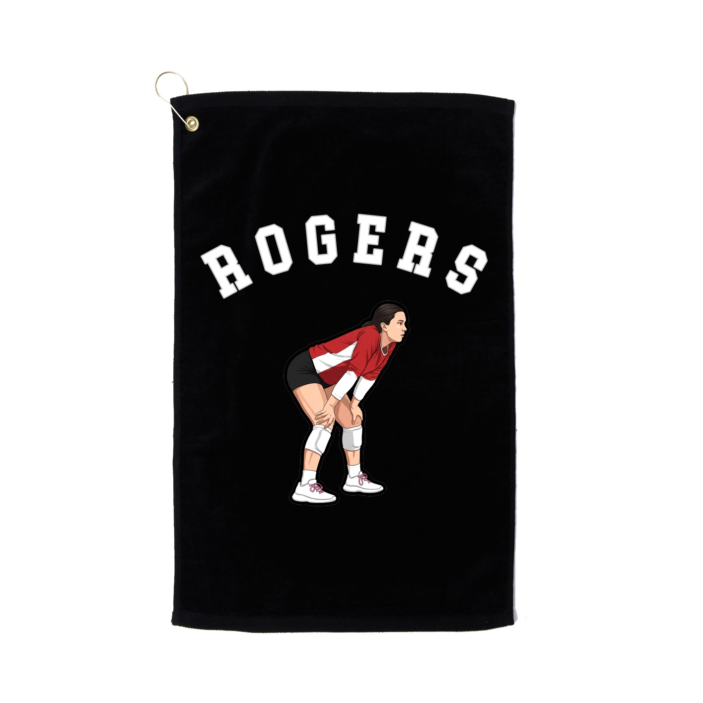 Golf Towel — Shirsey Arch in Black