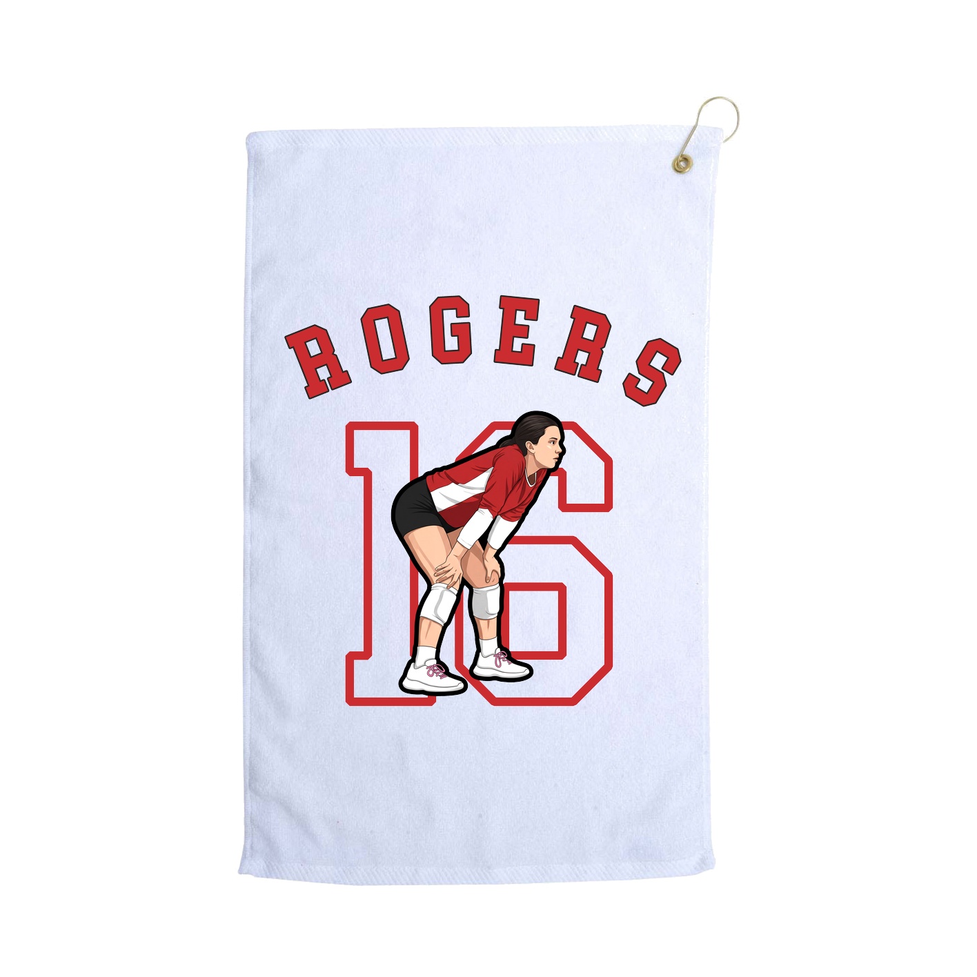 Golf Towel — Shirsey Arch in White