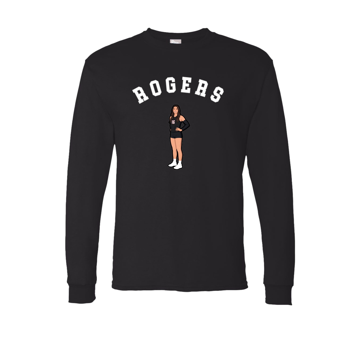 Long Sleeve Tee — Shirsey Arch in Black