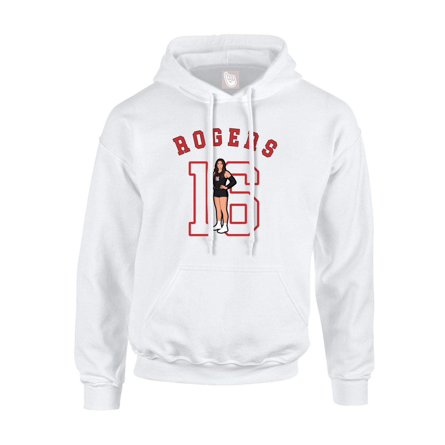 Youth Hoodie — Shirsey Arch in White