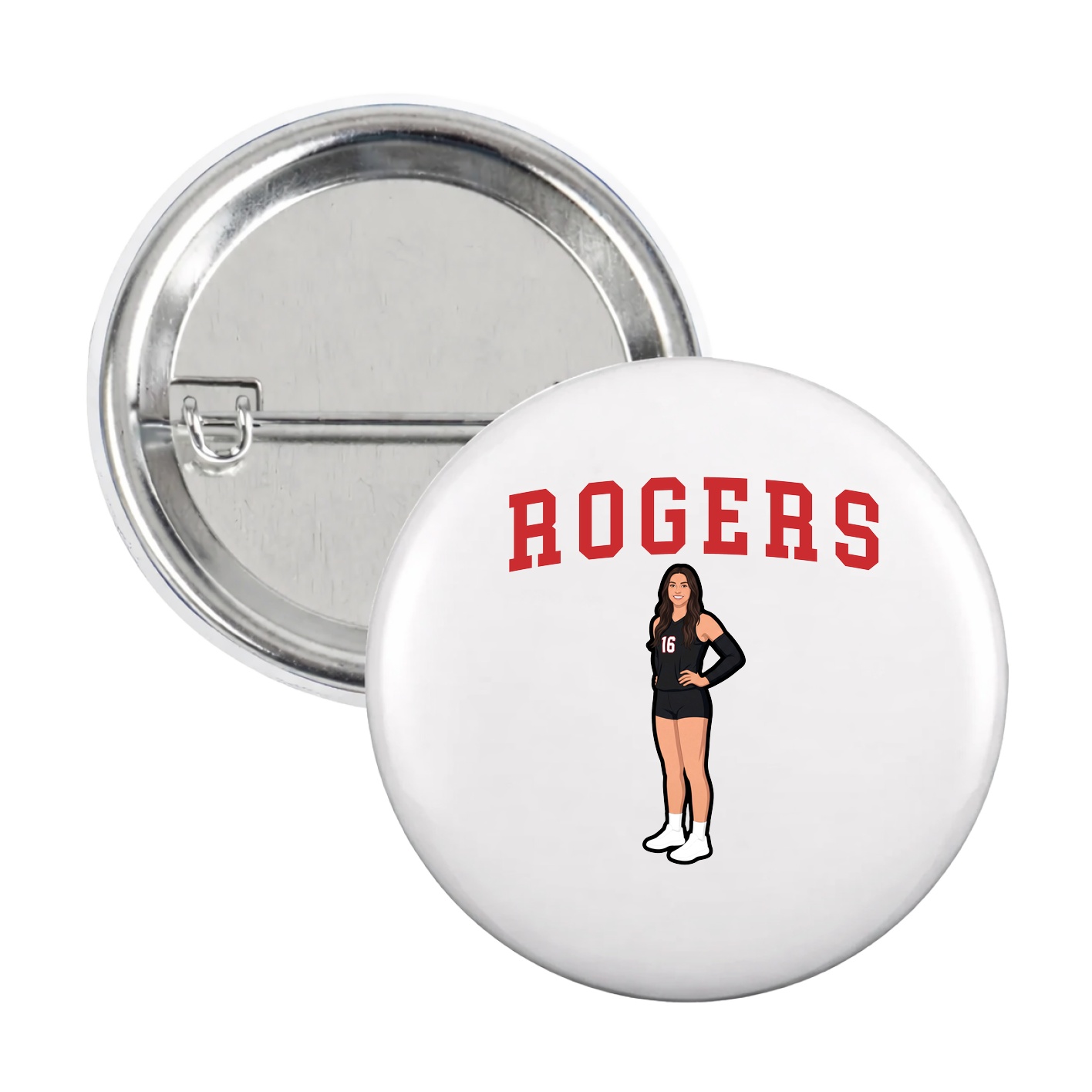 Game Day Button — Shirsey in White