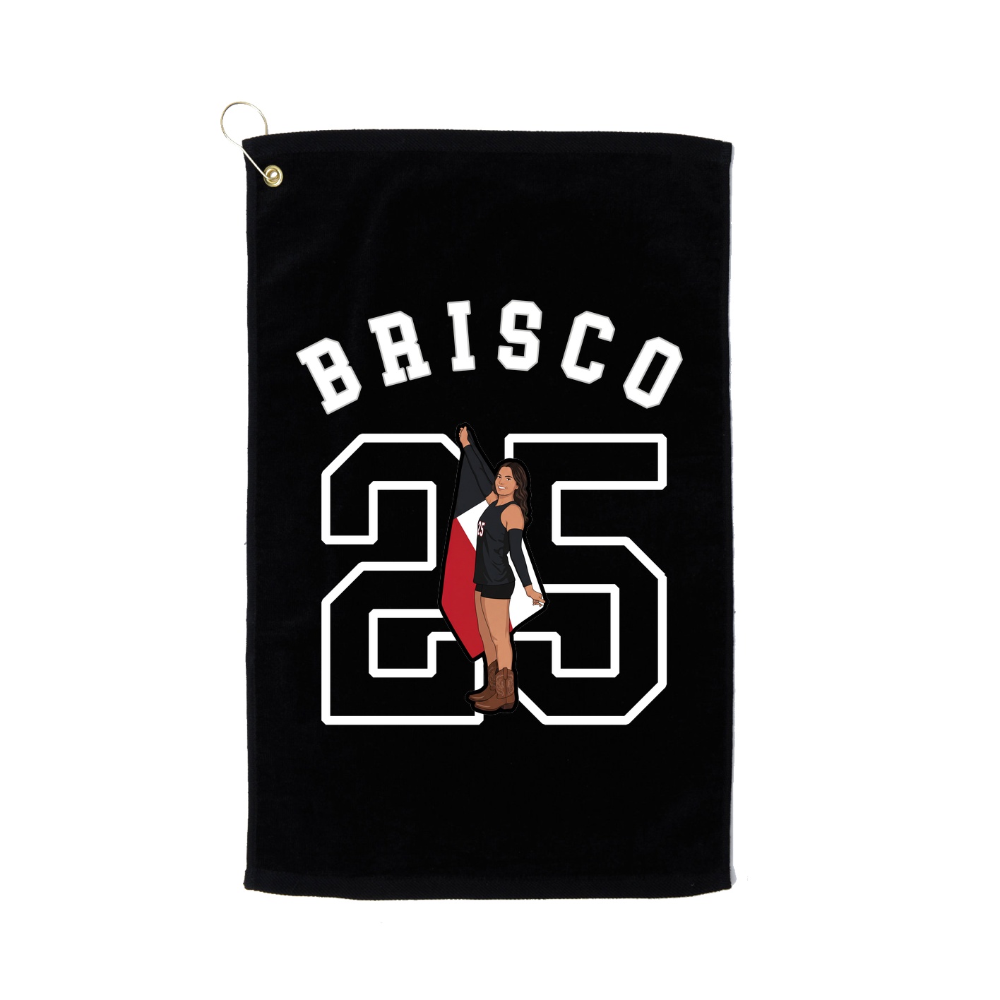 Golf Towel — Shirsey Arch in Black