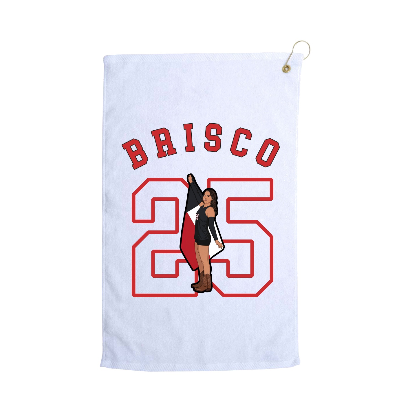 Golf Towel — Shirsey Arch in White
