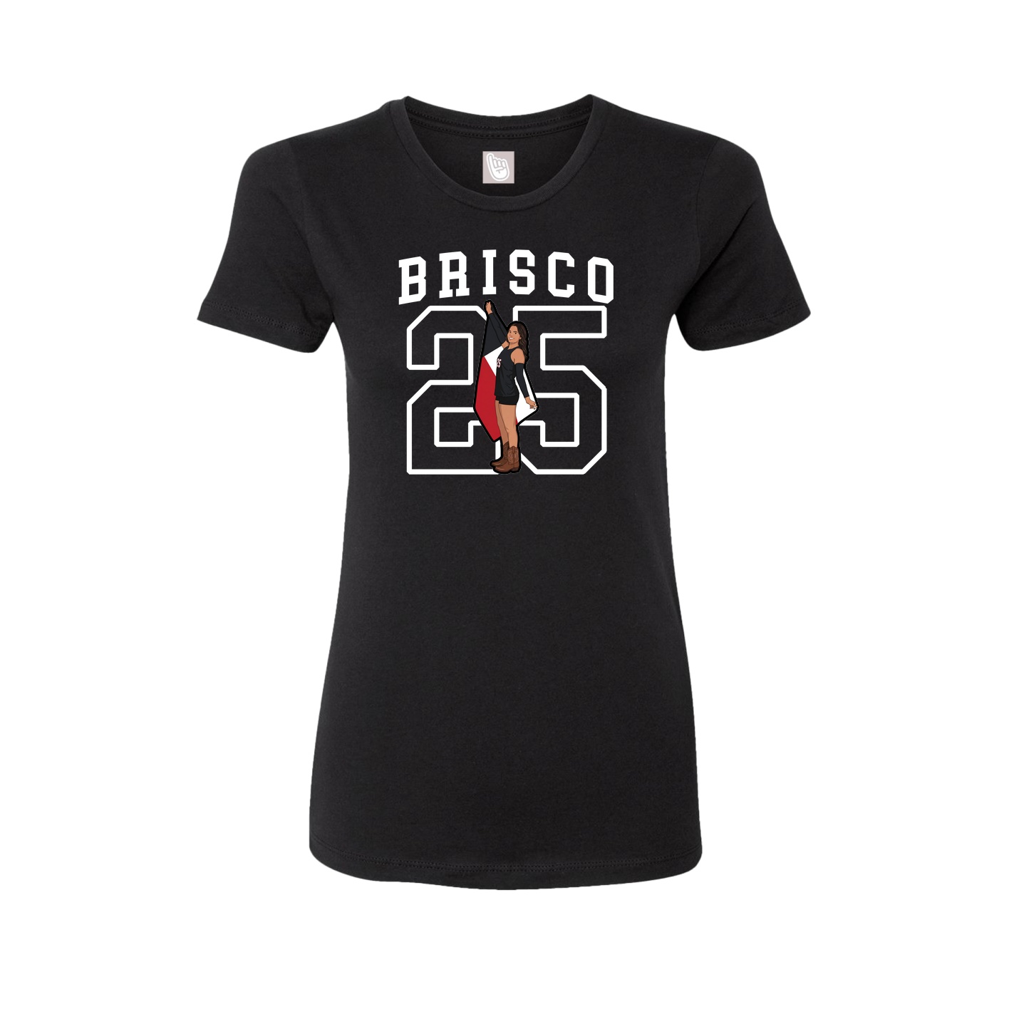 Fitted Women's Tee — Shirsey in Black