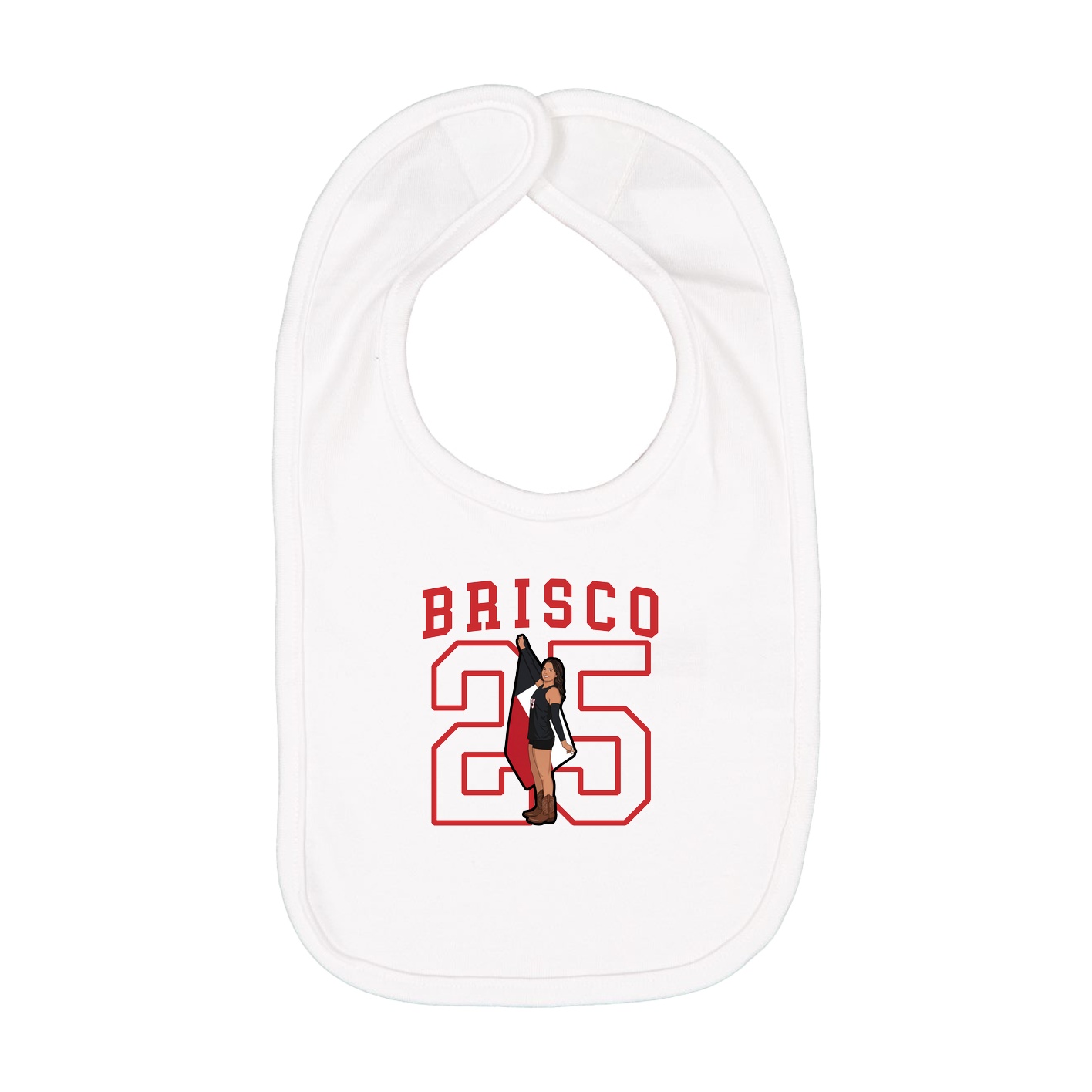 Infant Bib — Shirsey in White