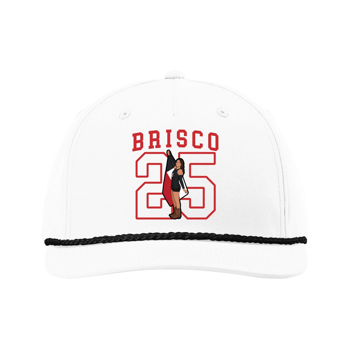 Five-Panel Classic Rope Cap — Shirsey in White