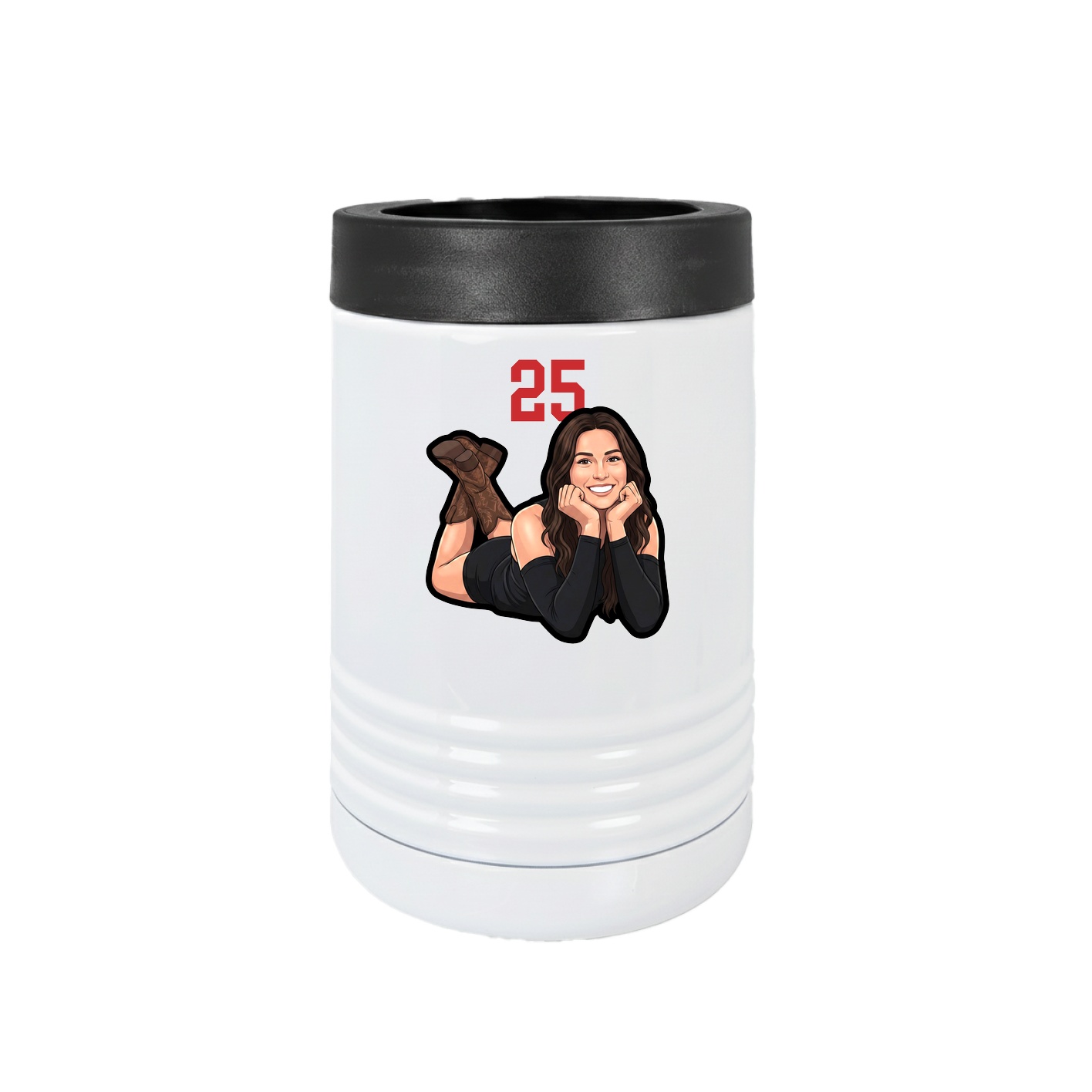 Beverage Holder — Number Top in White