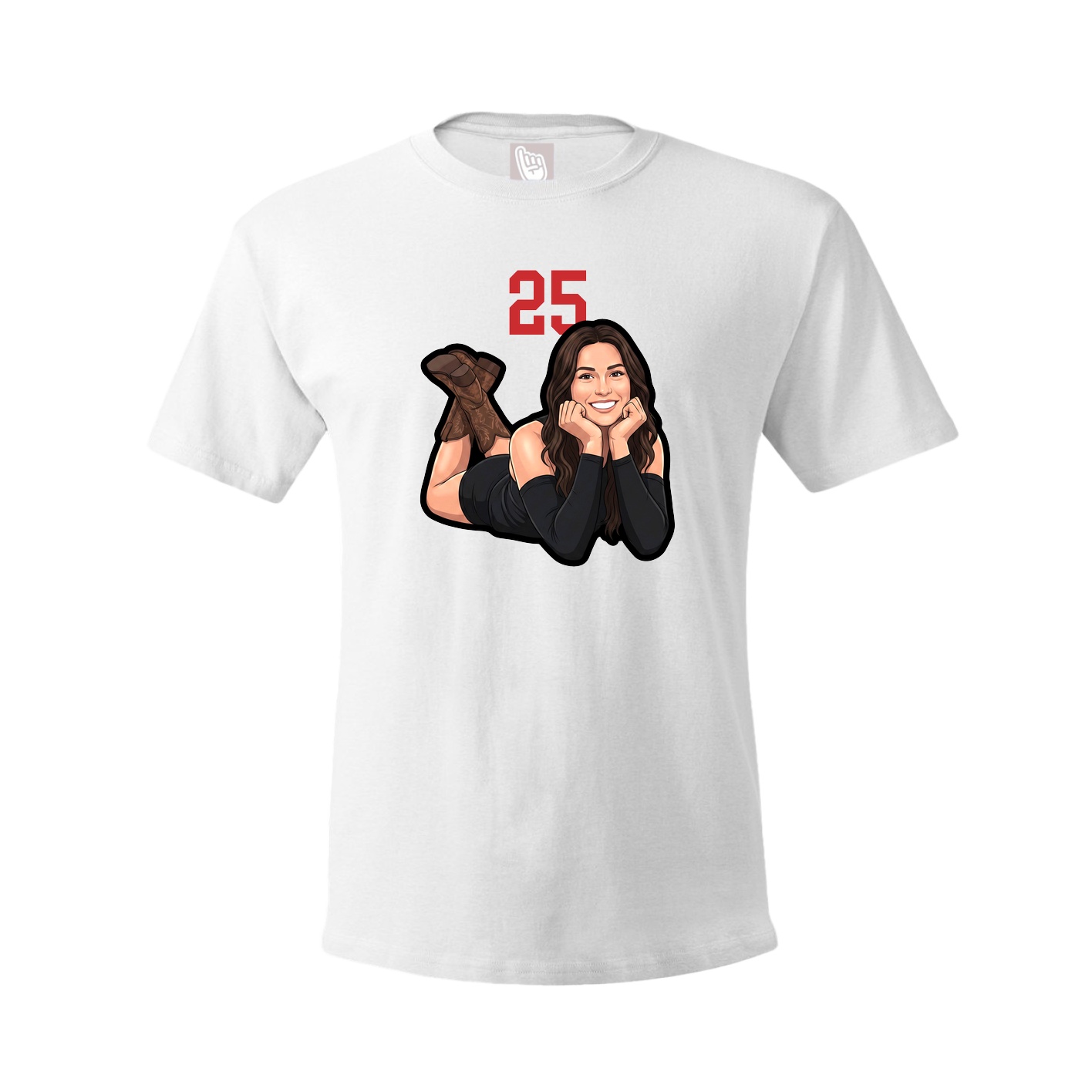 Tee — Number Top in White