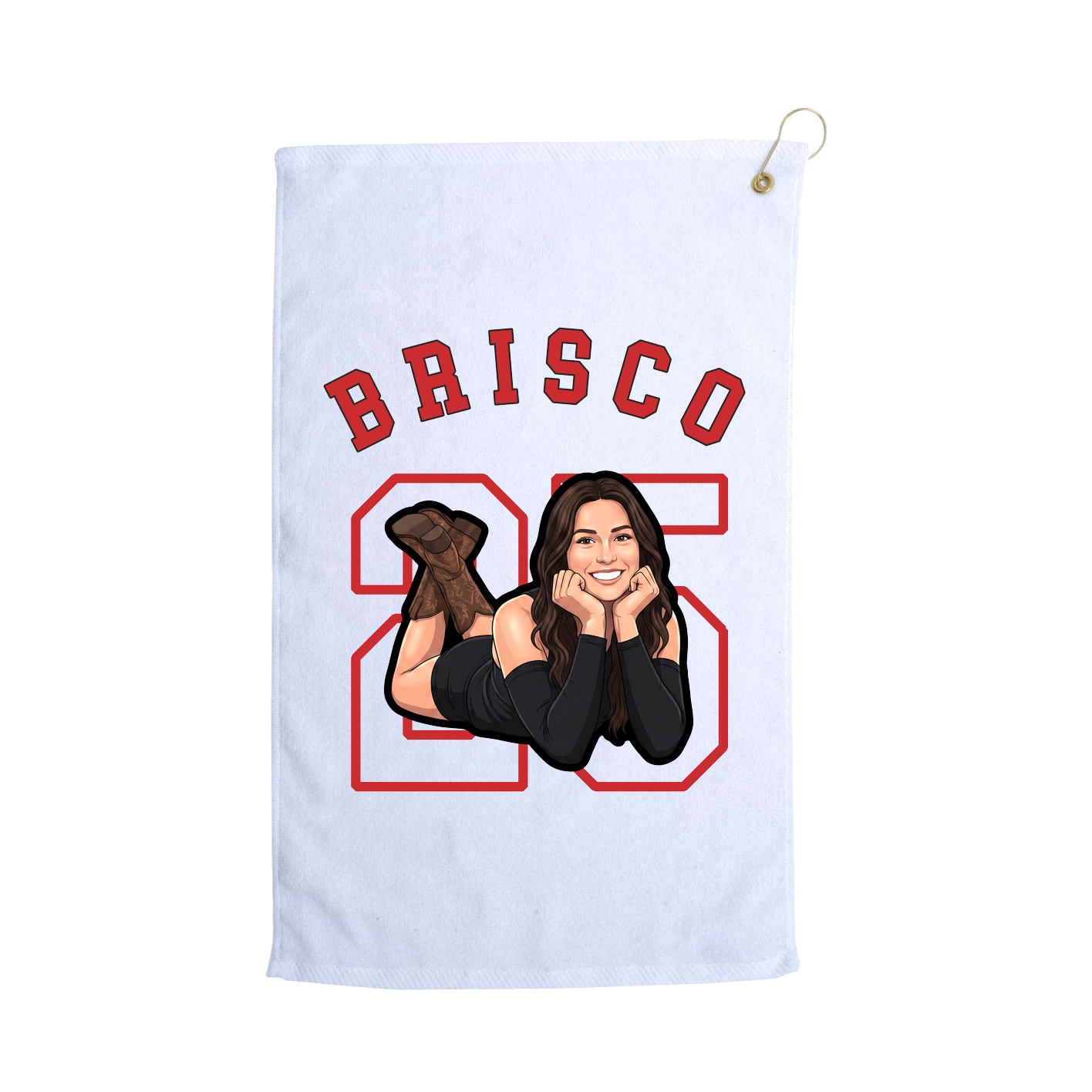 Golf Towel — Shirsey Arch in White