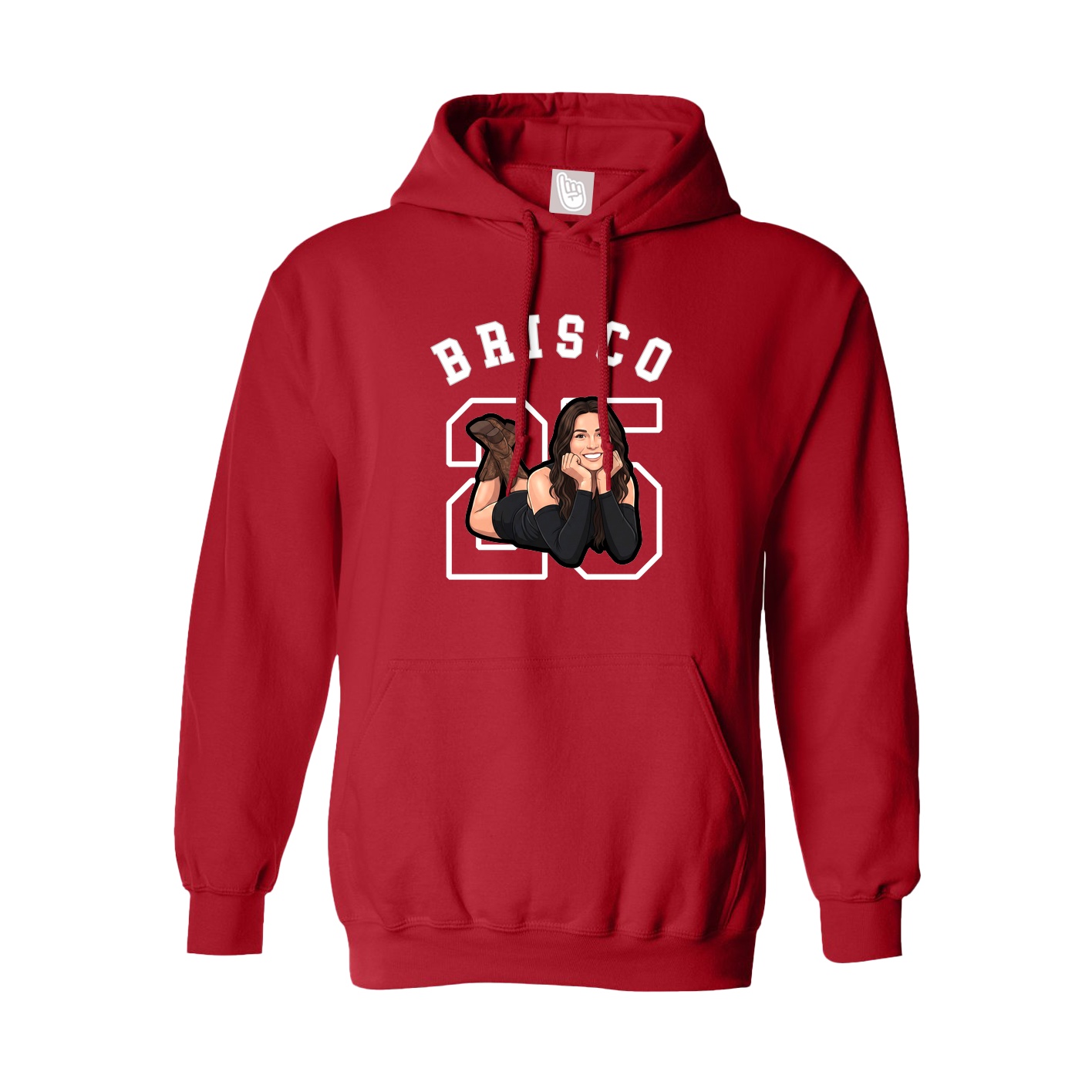Hoodie — Shirsey Arch in Red