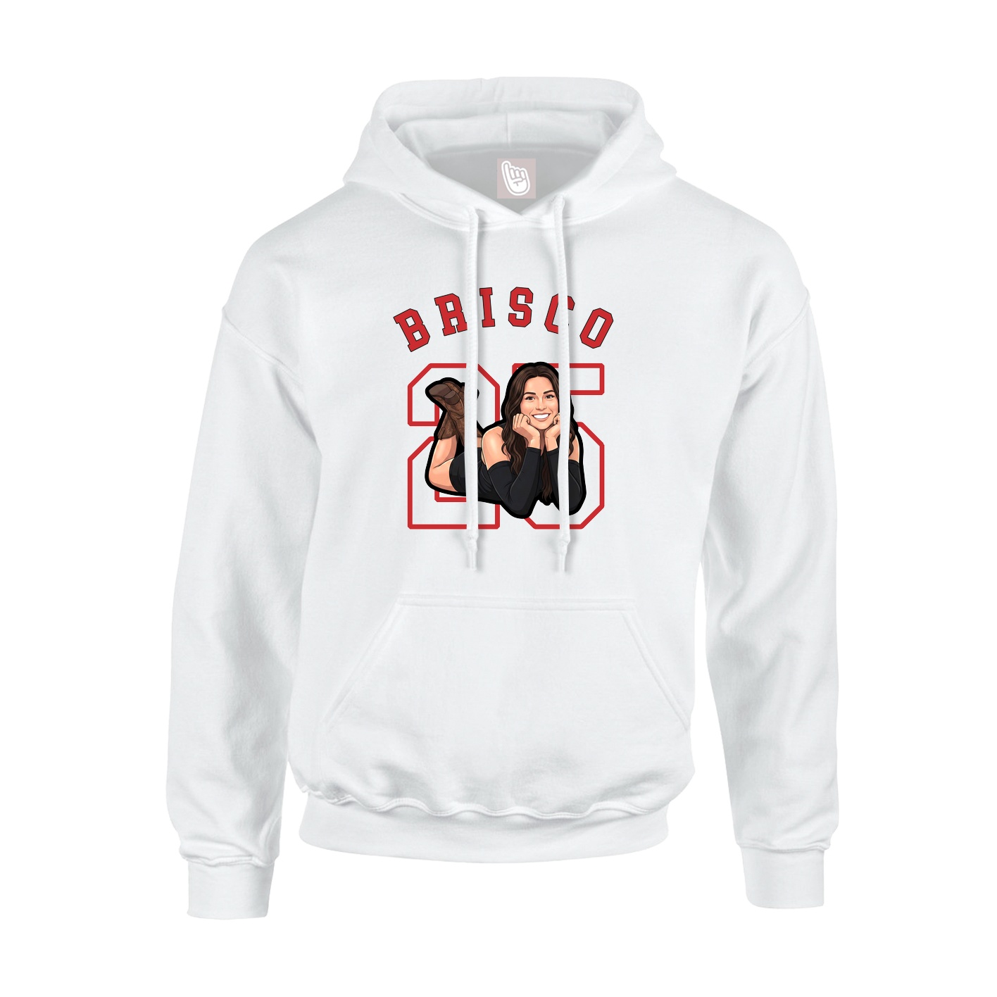 Youth Hoodie — Shirsey Arch in White