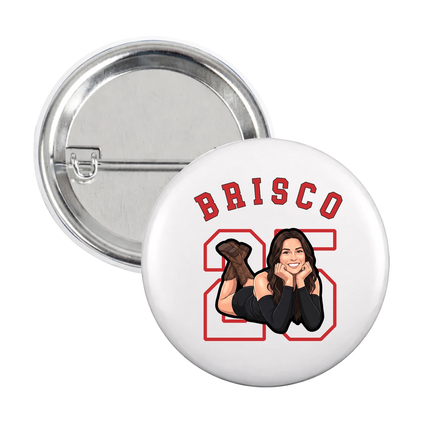 Game Day Button — Shirsey Arch in White