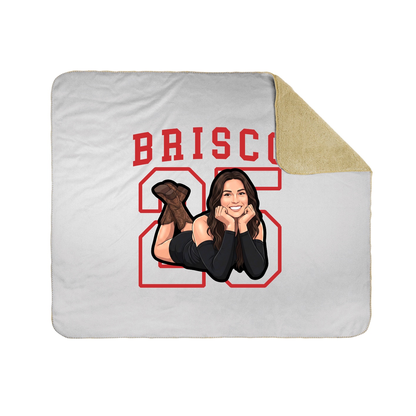 Throw Blanket — Shirsey in White