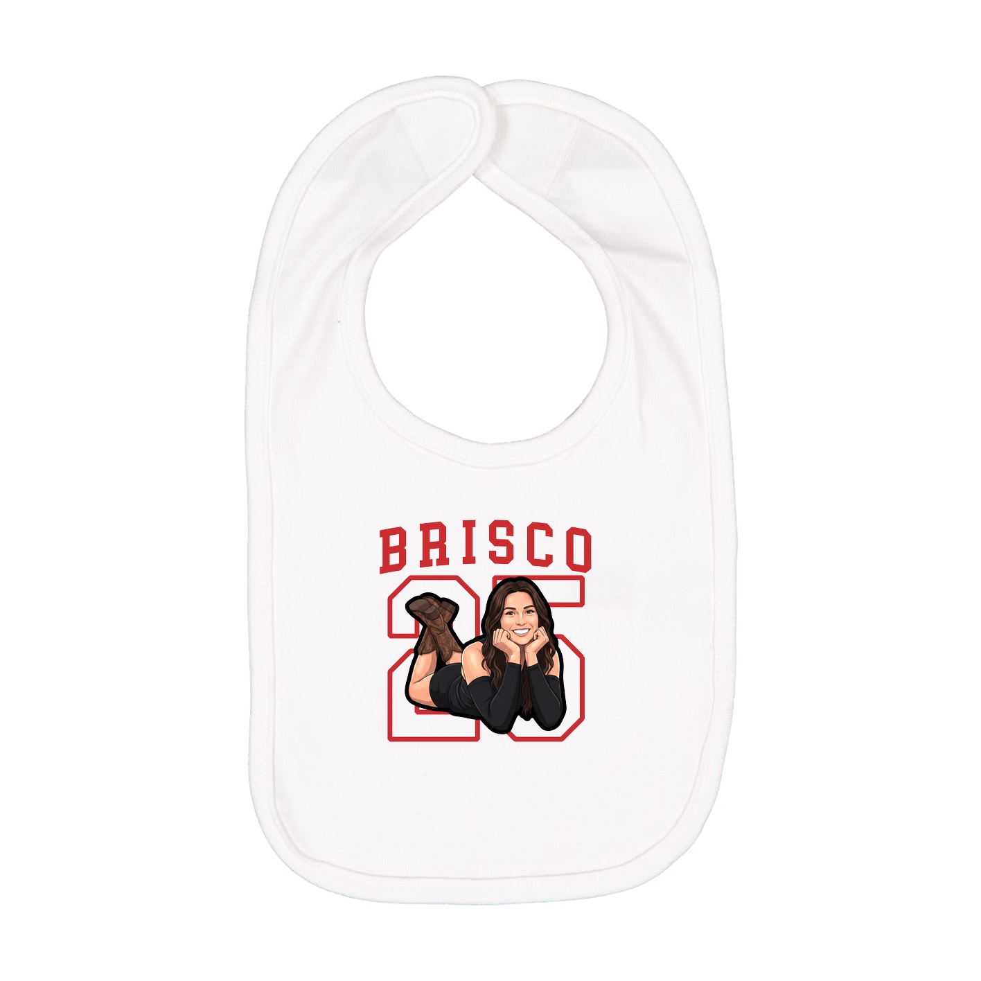 Infant Bib — Shirsey in White