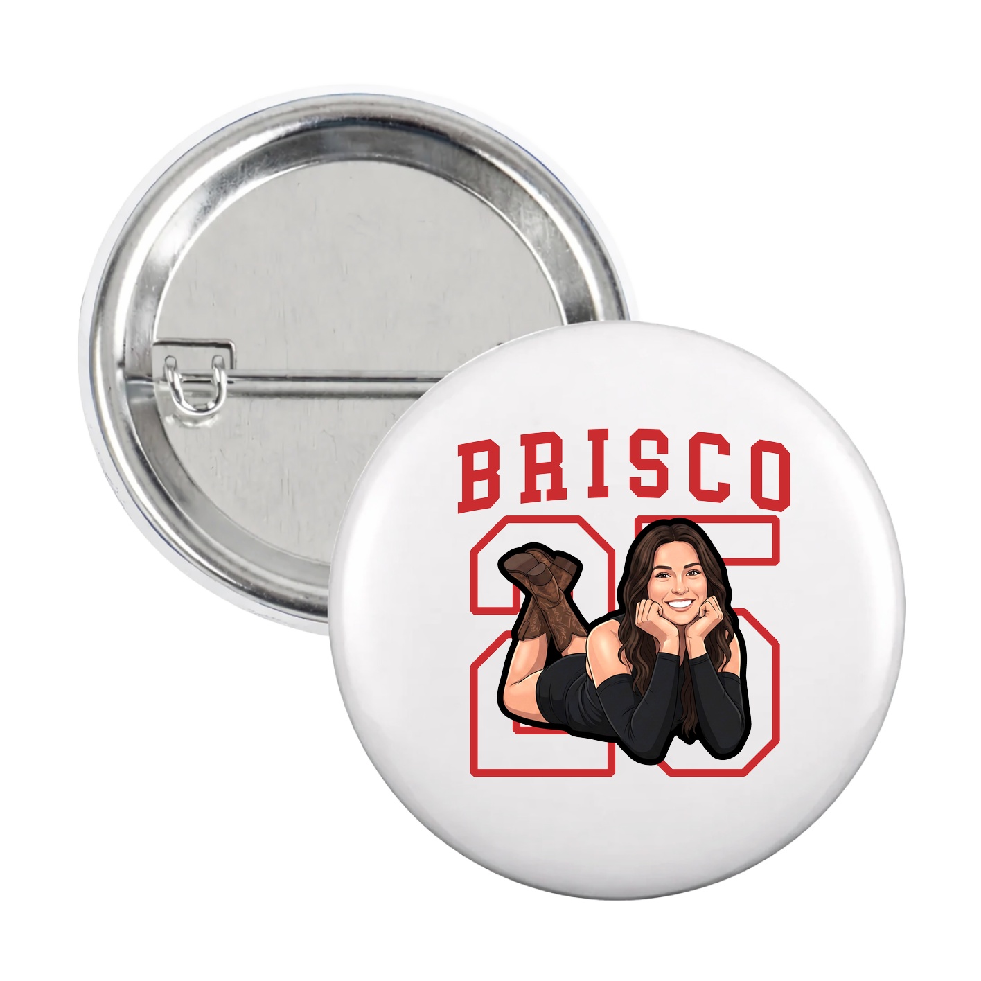 Game Day Button — Shirsey in White