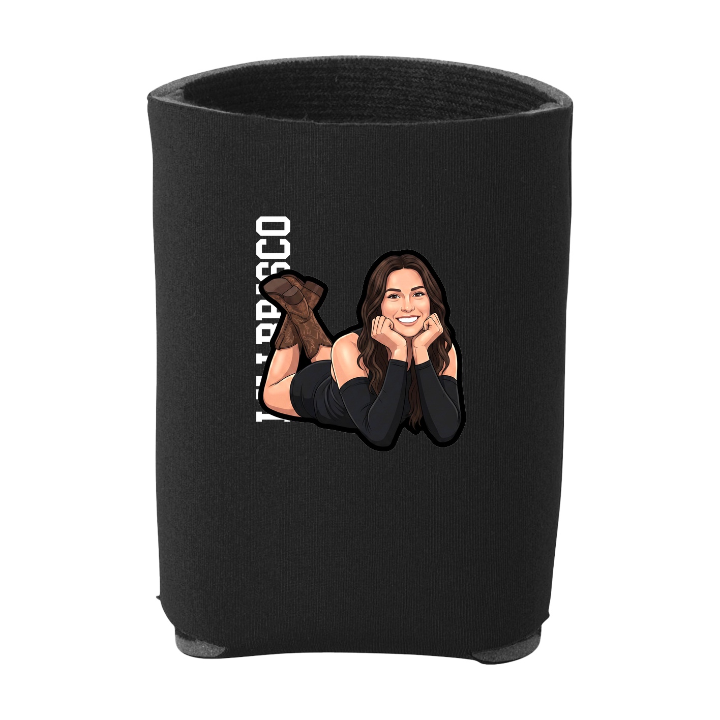 Can Holder — Name Vertical in Black