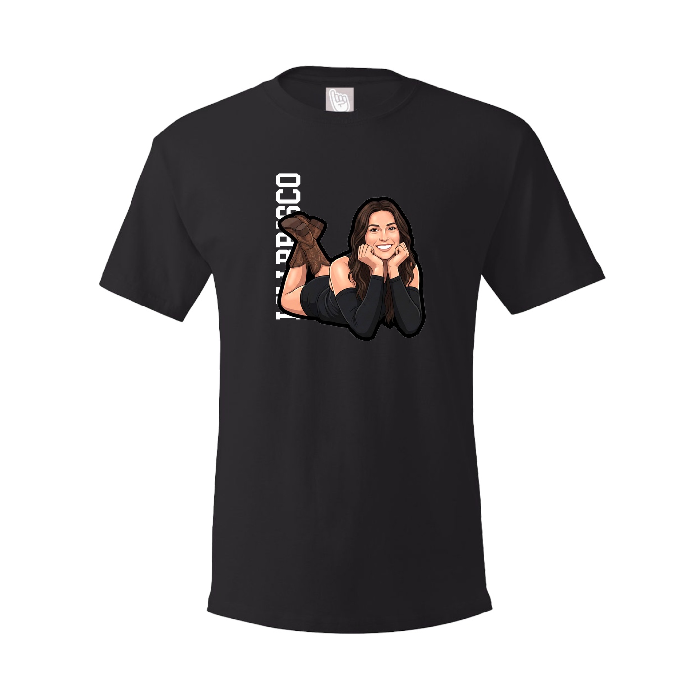 Tee — Name Vertical in Black