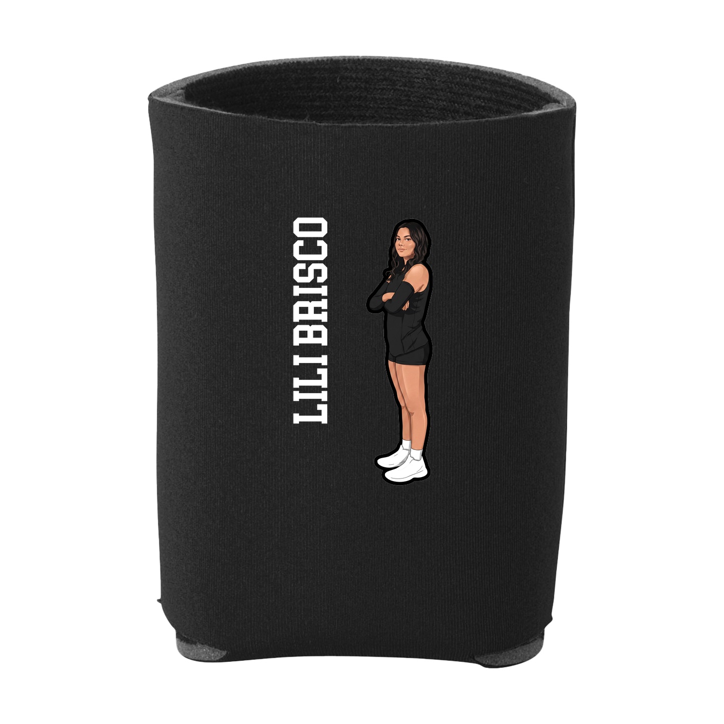 Can Holder — Name Vertical in Black