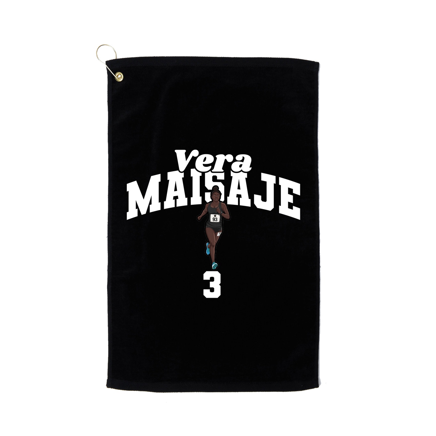 Golf Towel — Signature Arch in Black