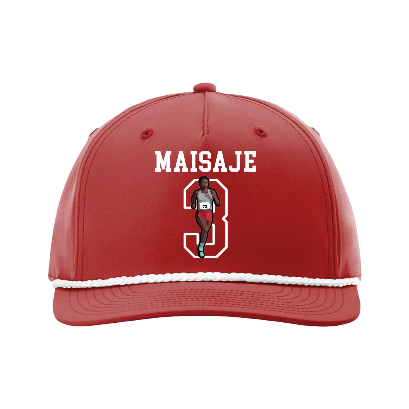 Five-Panel Classic Rope Cap — Shirsey in Red