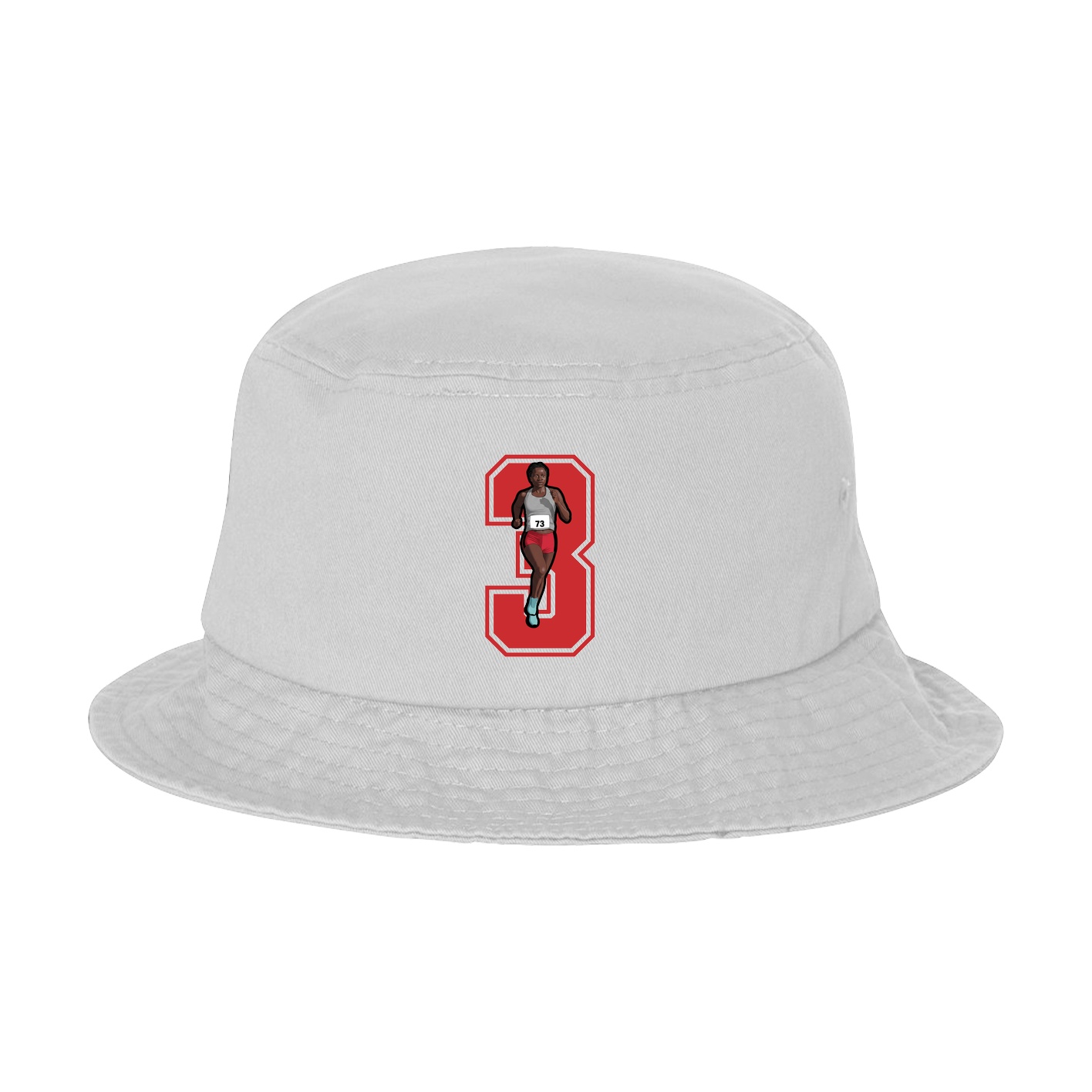 Bucket Cap — Number in White