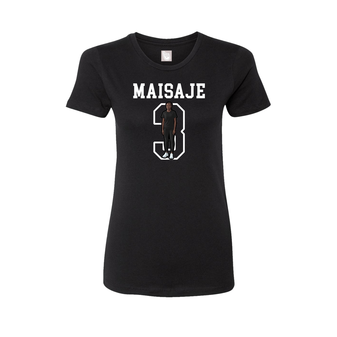 Fitted Women's Tee — Shirsey in Black