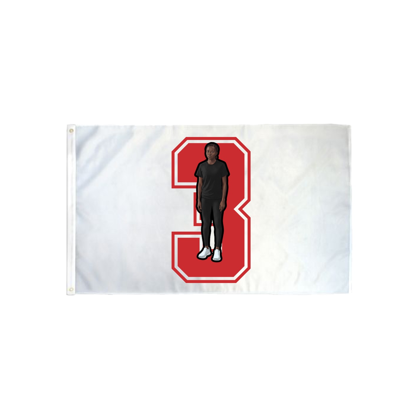 3x5 Flag — Number in Classic