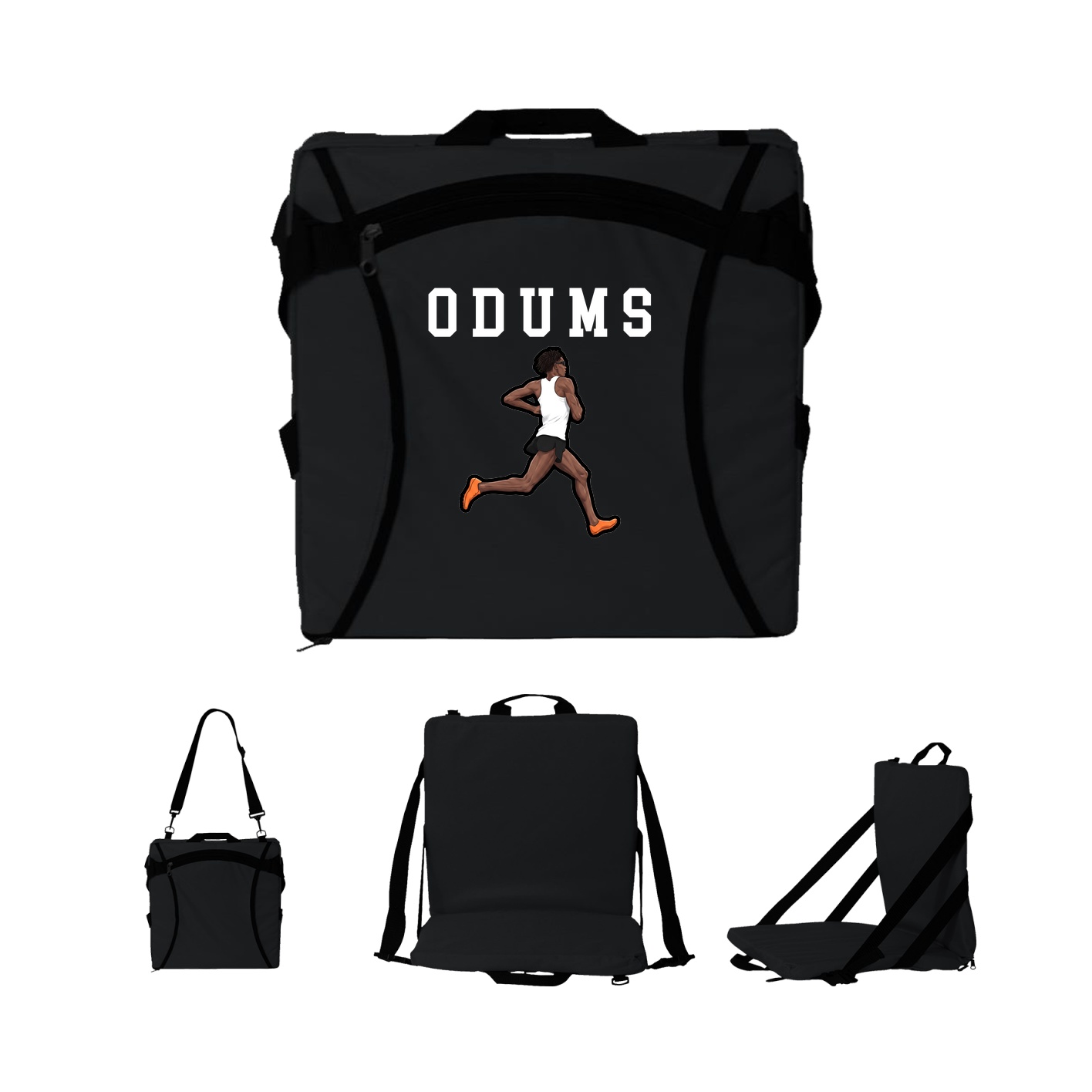 Folding Stadium Seat — Shirsey in Black