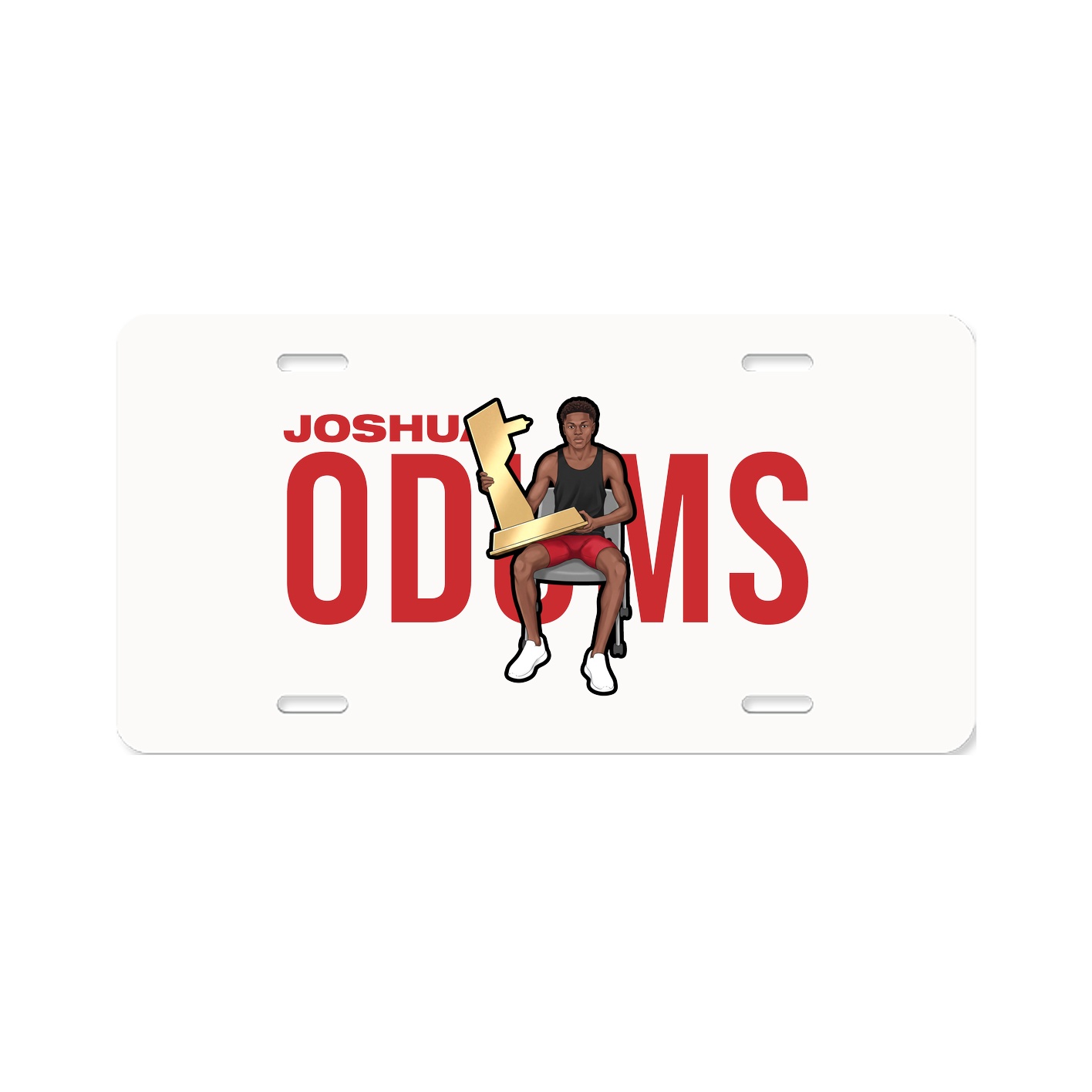 License Plate — Player Name in Classic