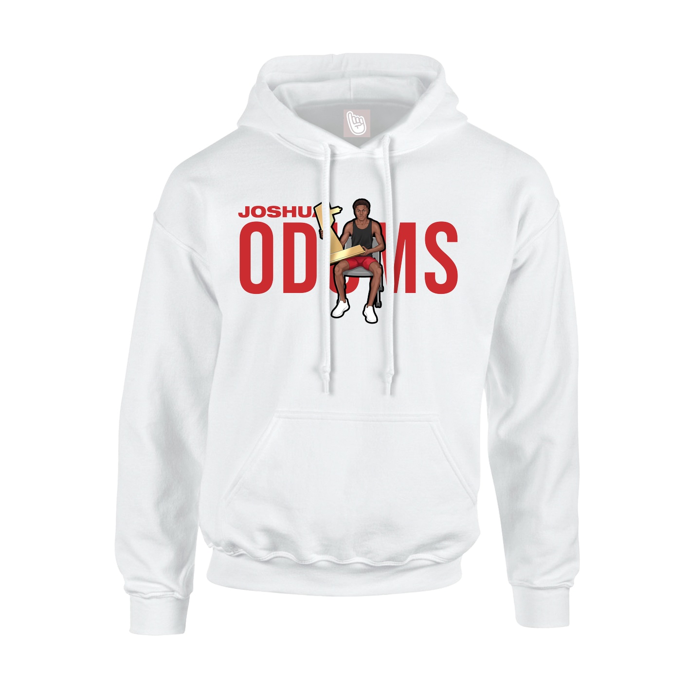 Youth Hoodie — Player Name in White