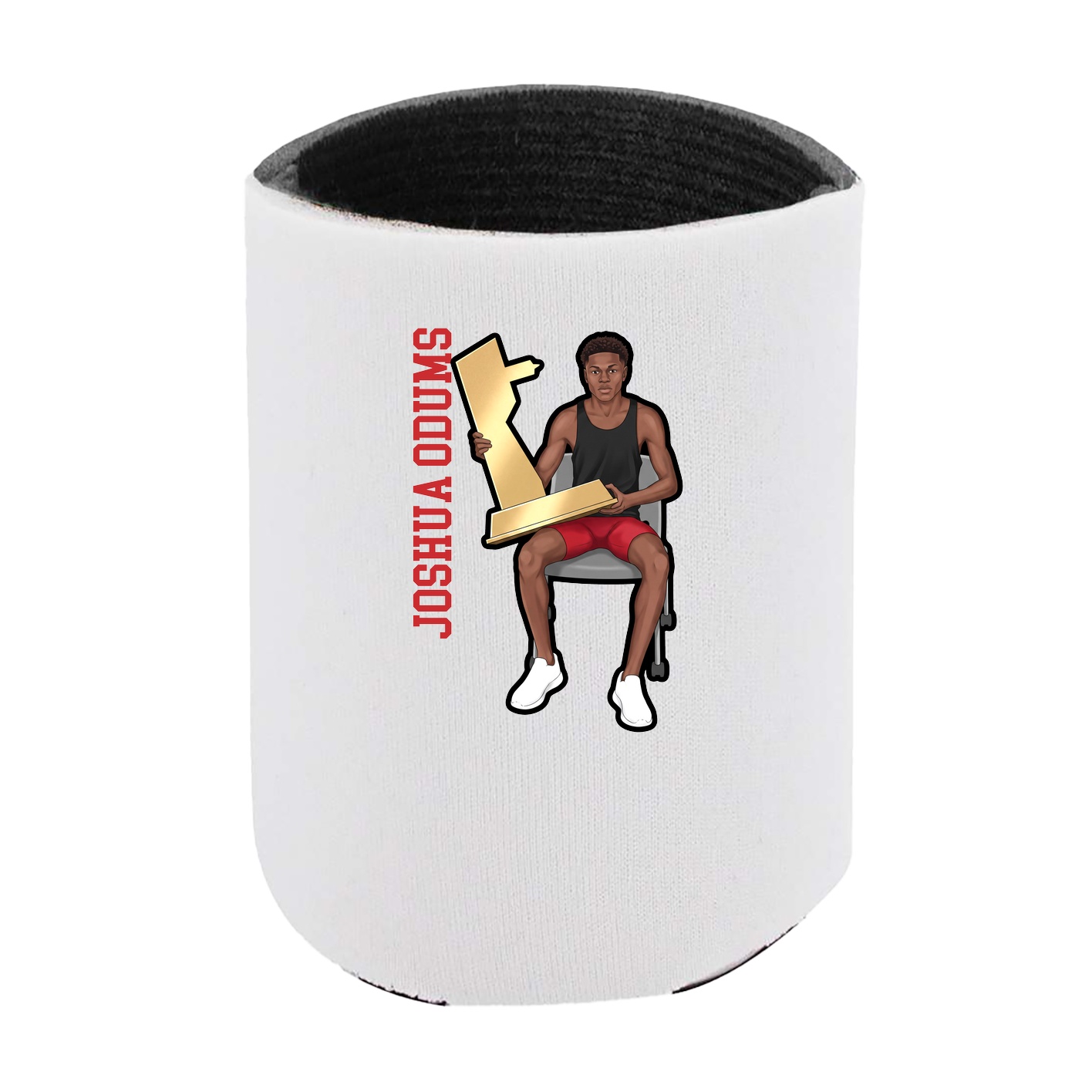 Can Holder — Name Vertical in White