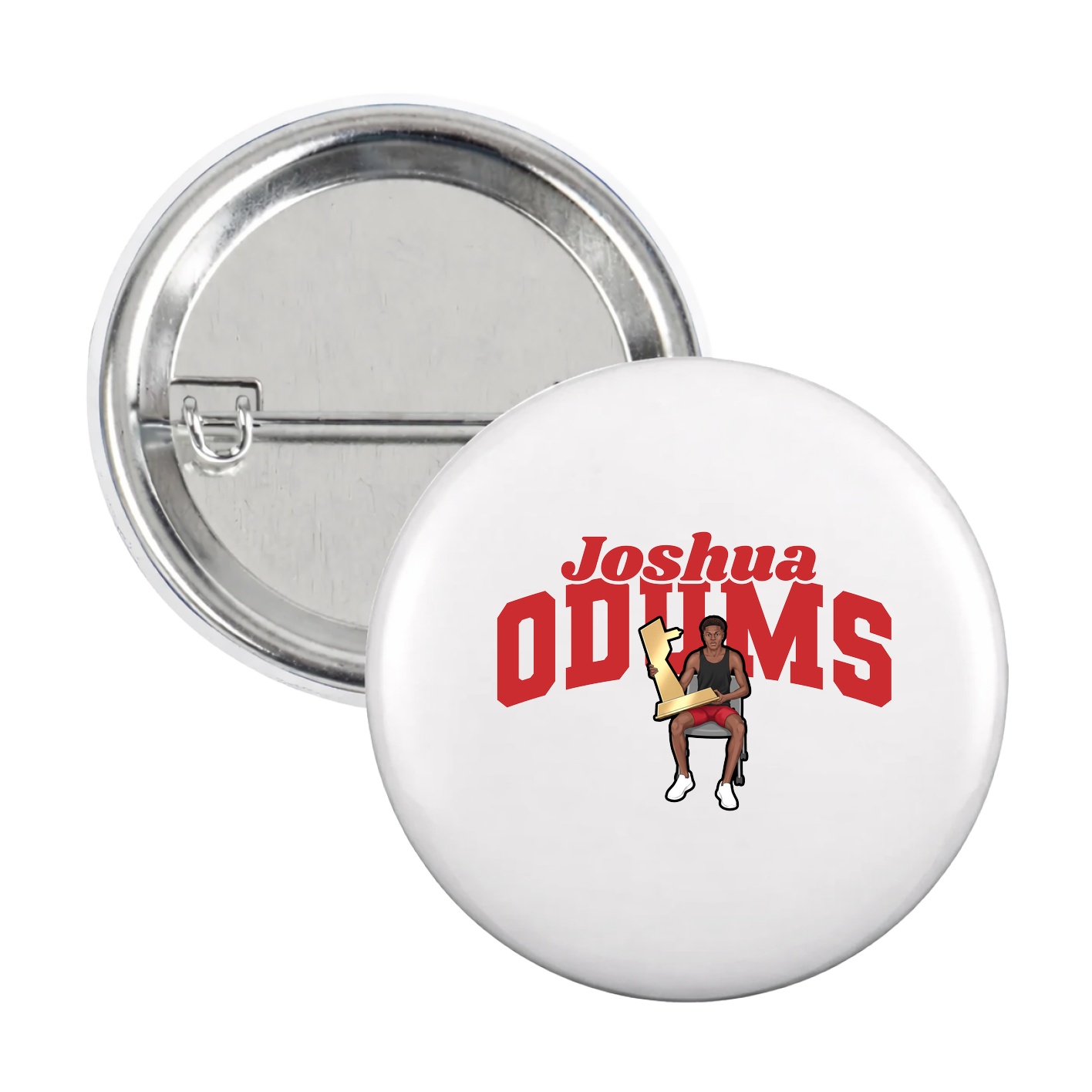 Game Day Button — Signature Arch in White