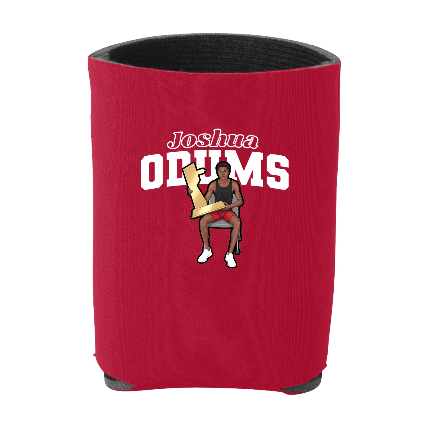 Can Holder — Name Arch in Red