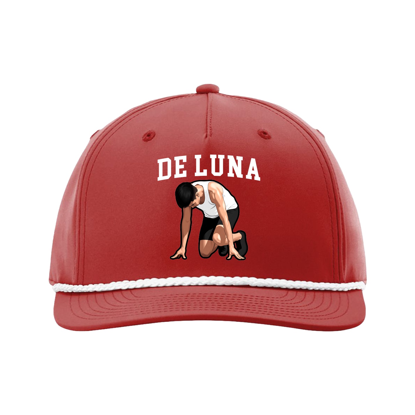 Five-Panel Classic Rope Cap — Shirsey in Red
