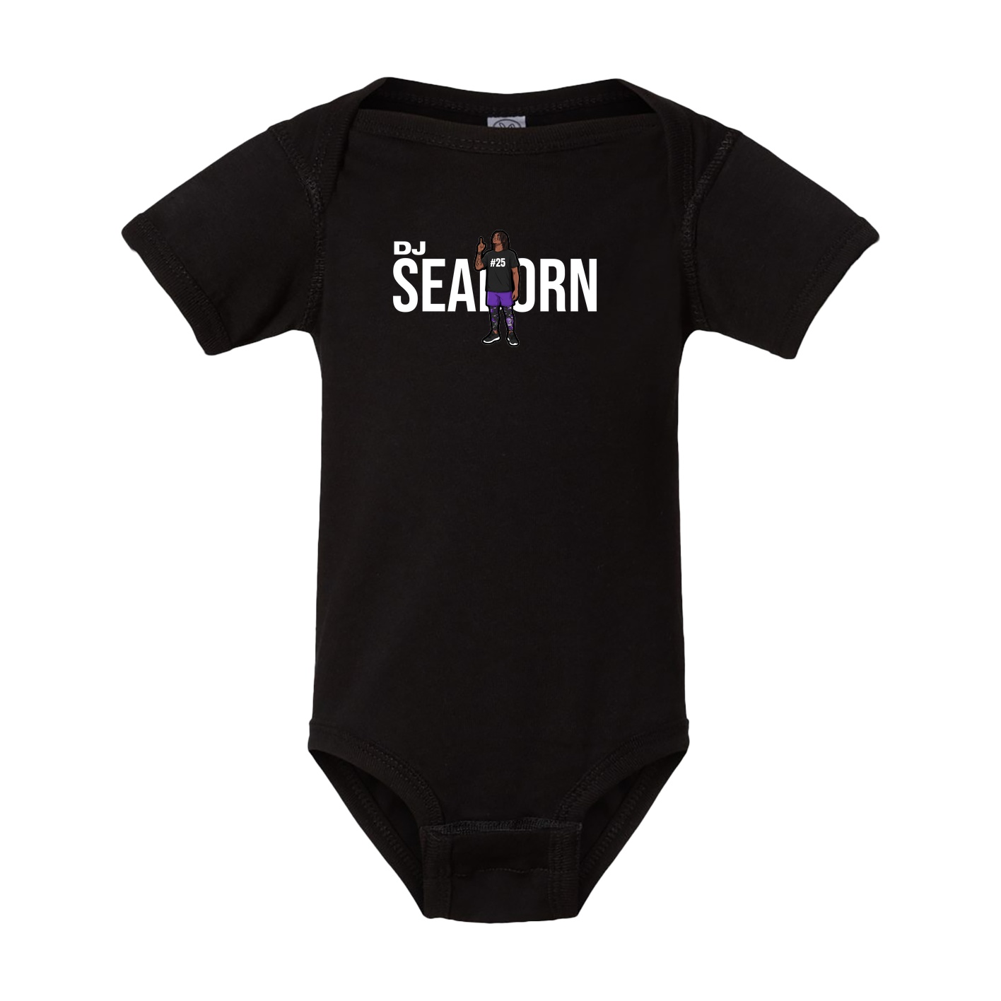 Baby Onesie — Player Name in Black