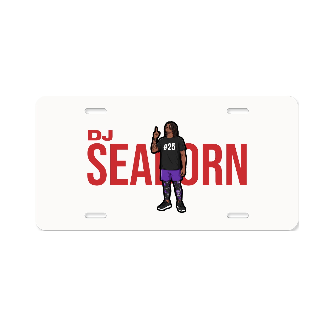 License Plate — Player Name in Classic