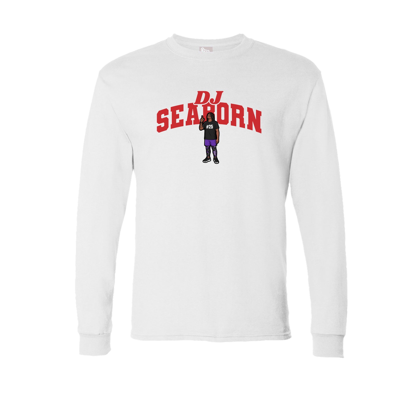 Long Sleeve Tee — Signature Arch in White