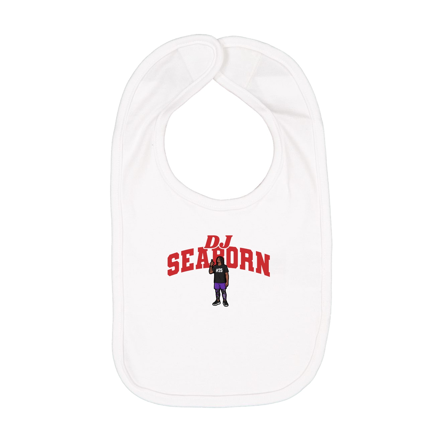 Infant Bib — Signature Arch in White
