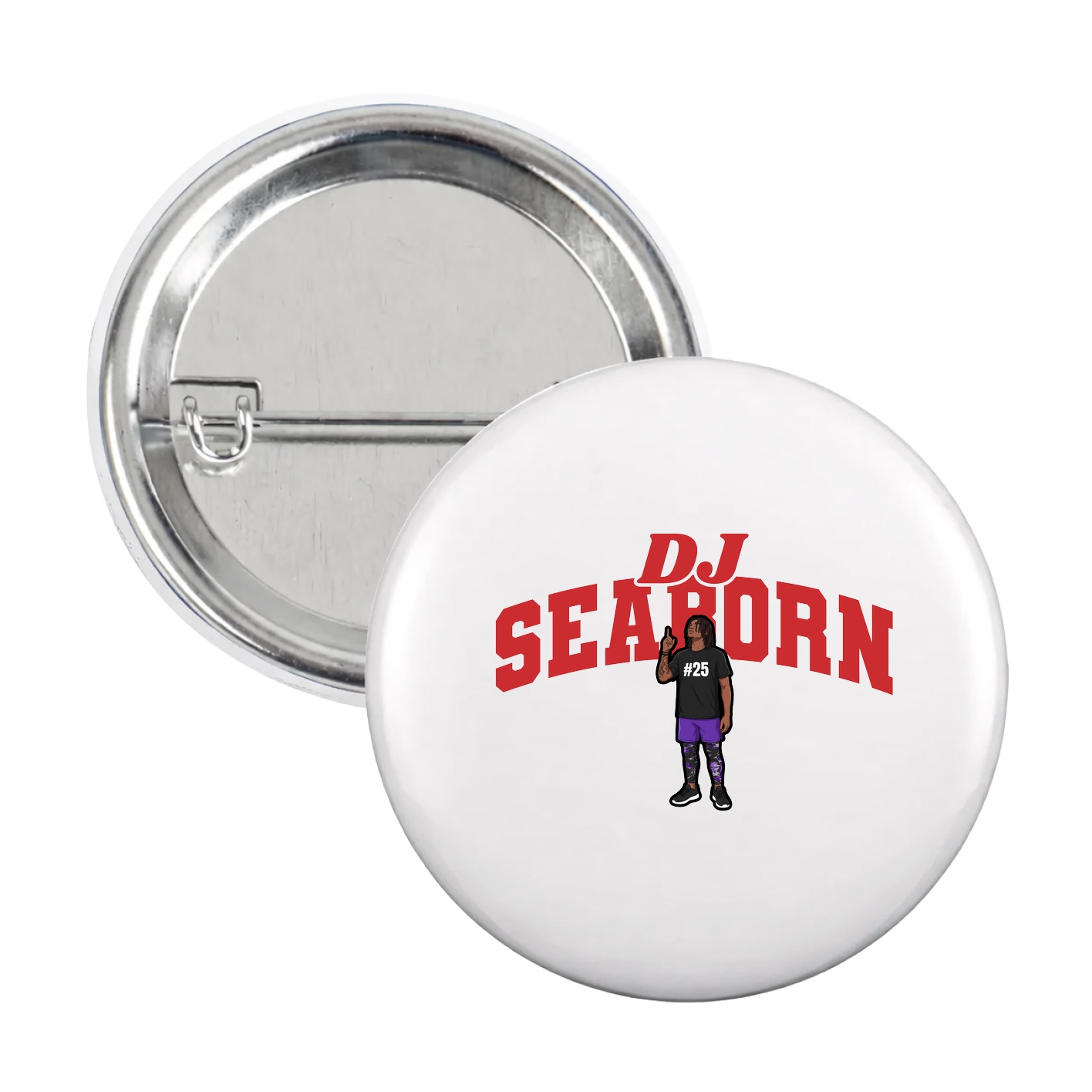 Game Day Button — Signature Arch in White