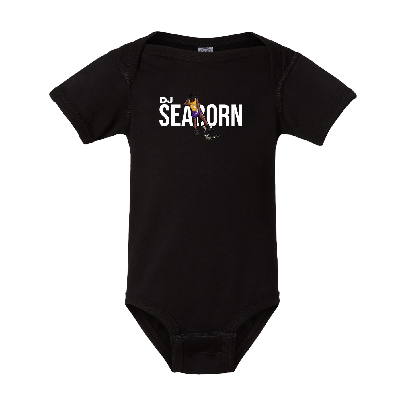 Baby Onesie — Player Name in Black