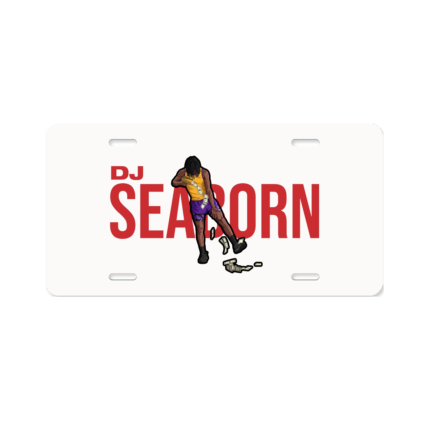 License Plate — Player Name in Classic