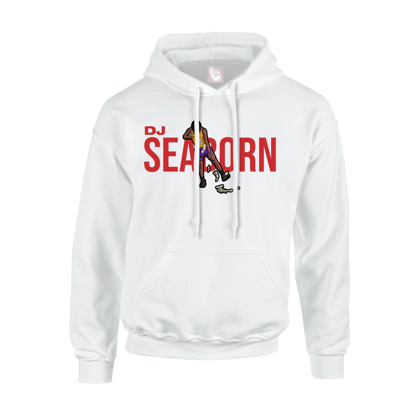Youth Hoodie — Player Name in White