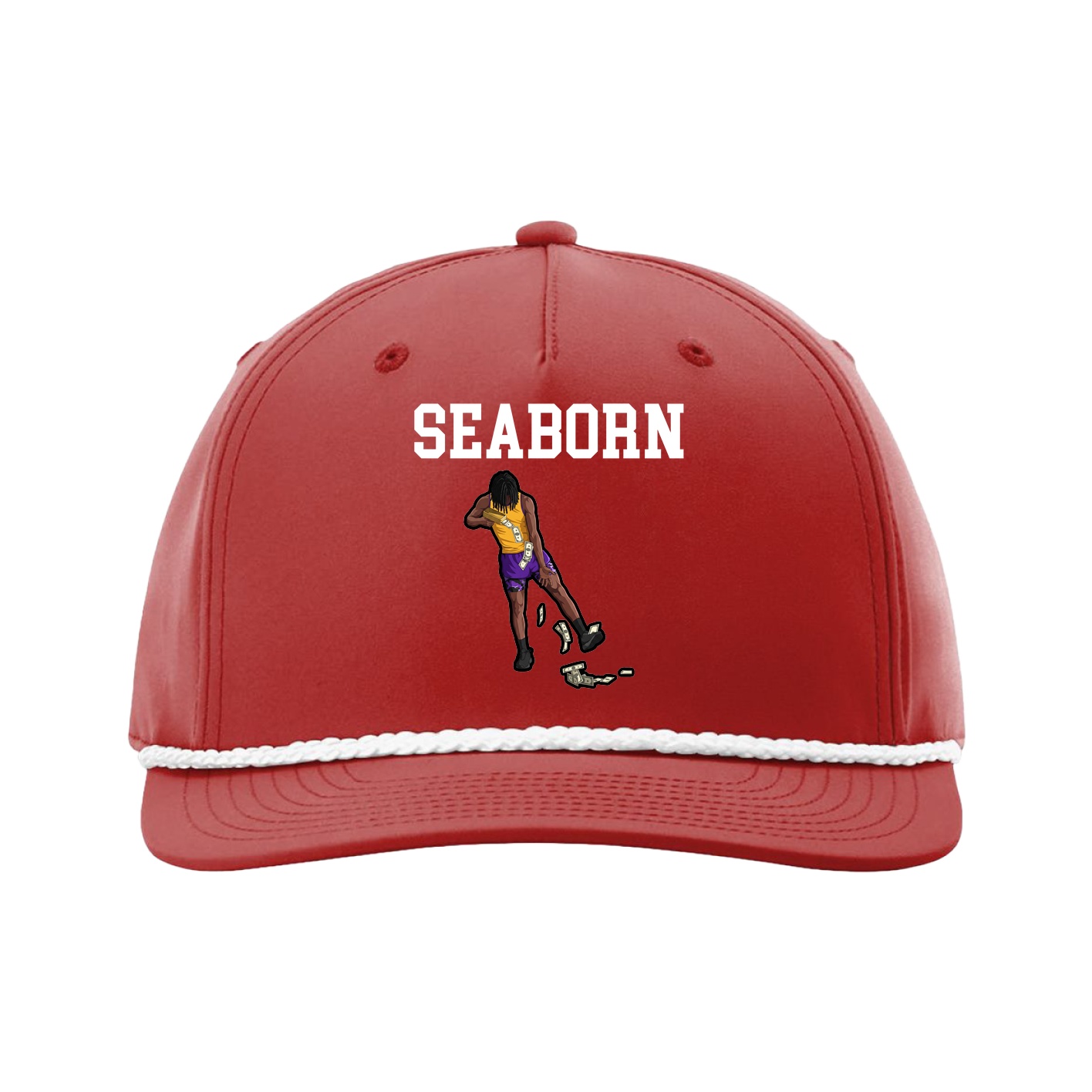 Five-Panel Classic Rope Cap — Shirsey in Red