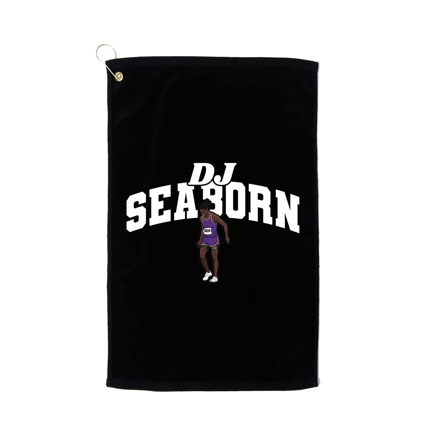 Golf Towel — Signature Arch in Black