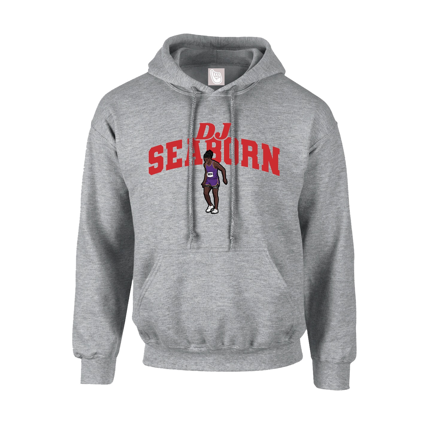 Youth Hoodie — Signature Arch in Grey