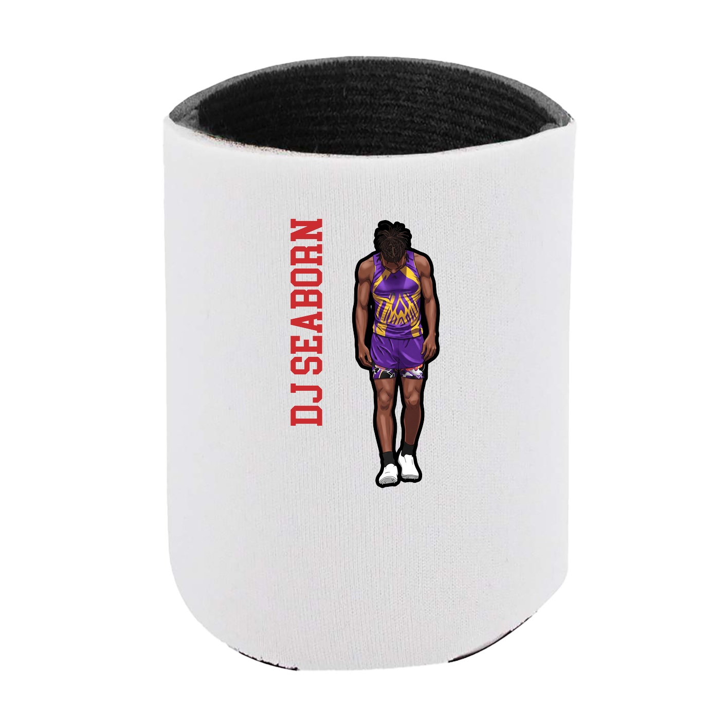 Can Holder — Name Vertical in White