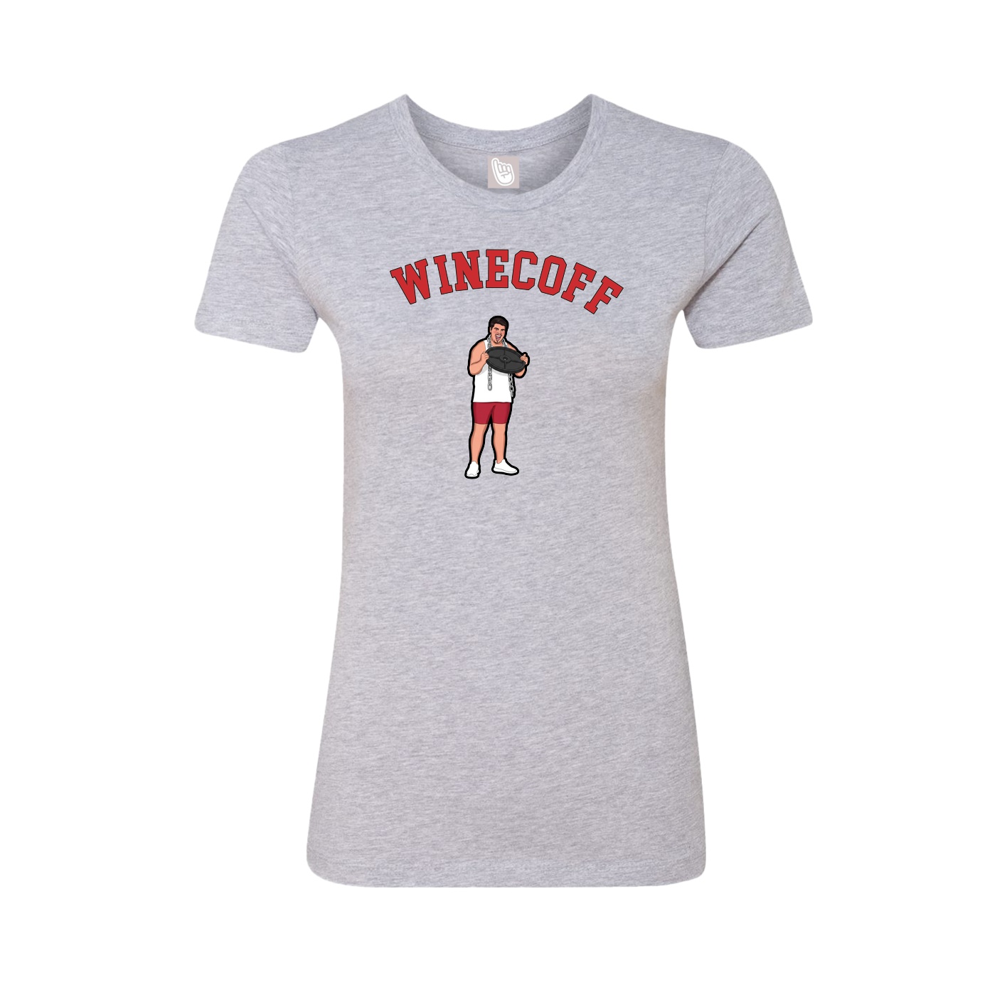 Fitted Women's Tee — Shirsey Arch in Grey