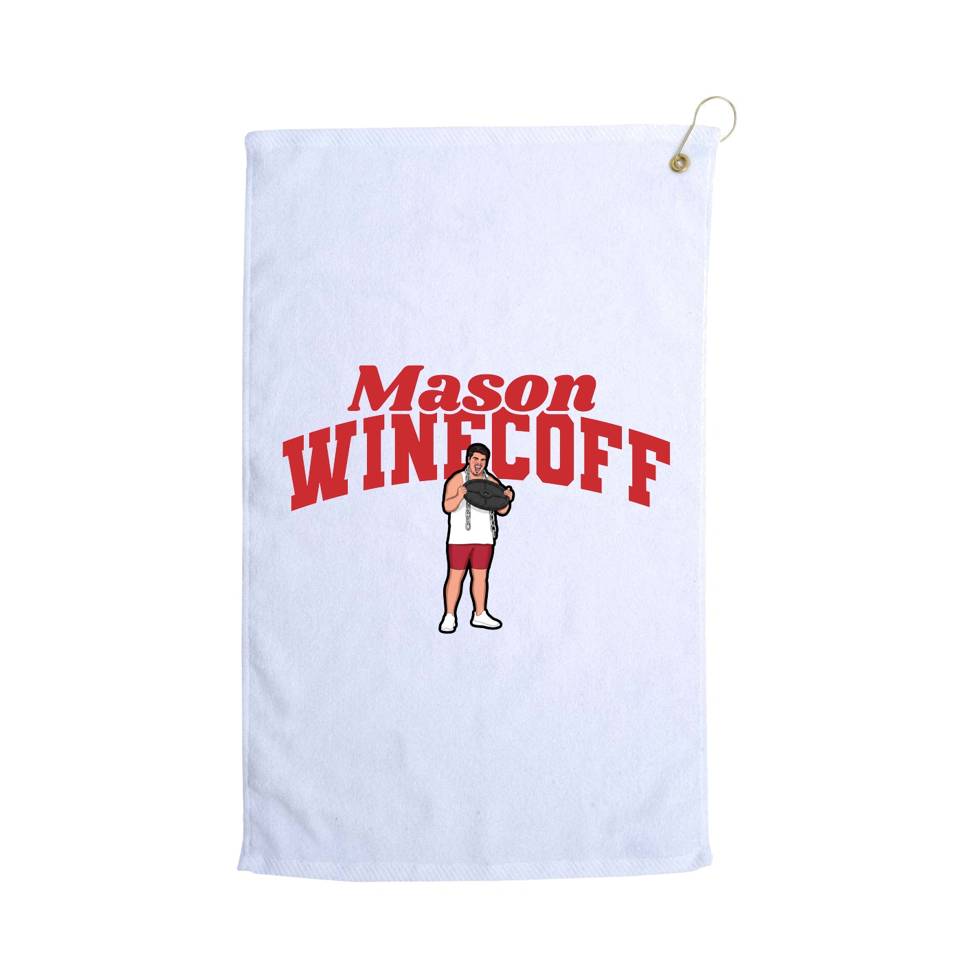 Golf Towel — Signature Arch in White