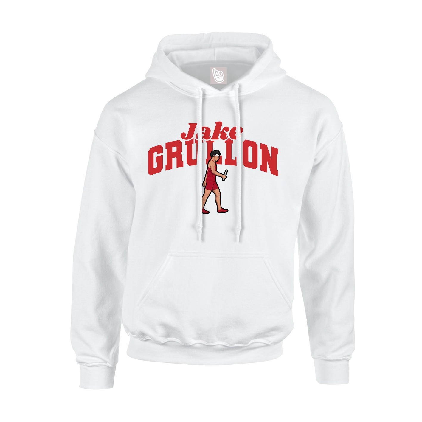 Hoodie — Signature Arch in White