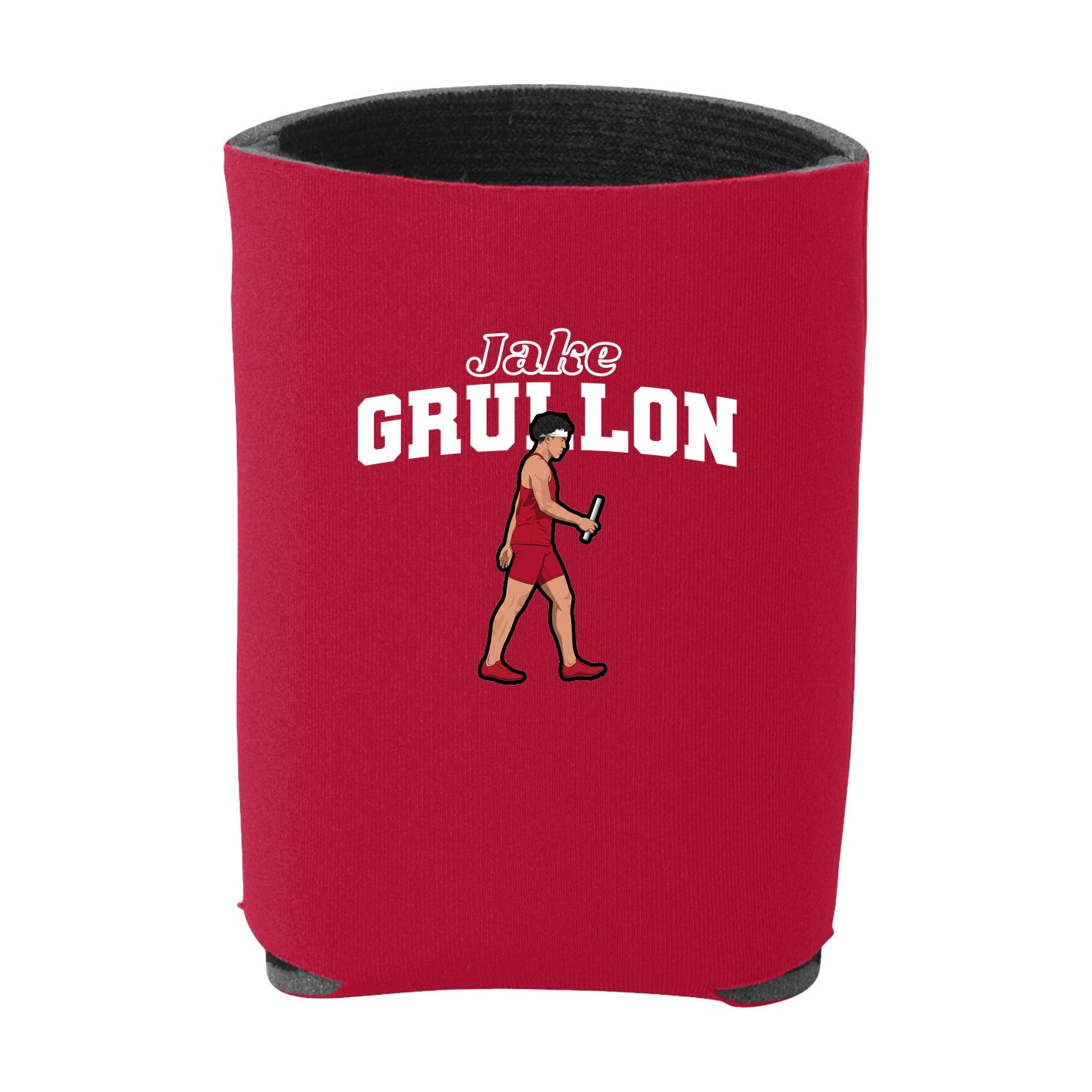 Can Holder — Name Arch in Red